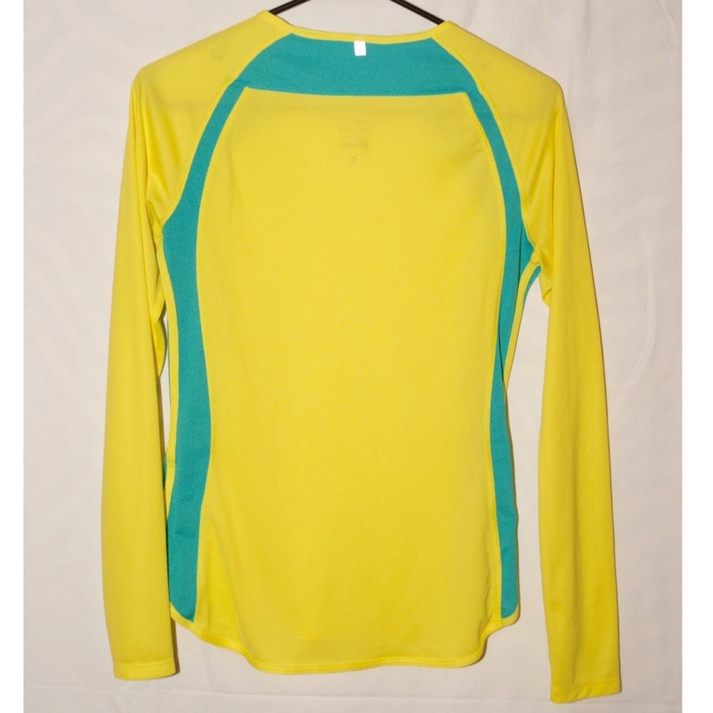 Nike Dri-fit yellow and blue long sleeve top - Picture 3 of 3